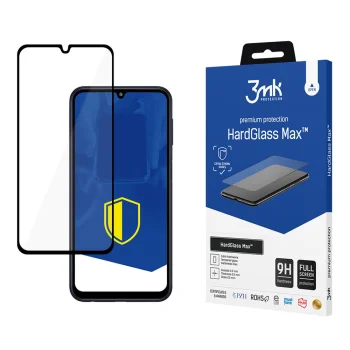 Aizsargstikls 3mk HardGlass Max priekš Samsung Galaxy M34 5G, melns