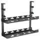 Maclean MC-104 B zemgalda kabeļu organizators, 2 līmeņi, melns