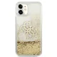 Guess 4G Big Liquid Glitter vāciņš Apple iPhone 11 / XR zelta