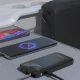 Dudao K31 ārējais akumulators 10000 mAh 22.5W ar iebūvētu USB-C kabeli, melns