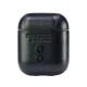 Audi Leather Big Logo maciņš AirPods 1 / 2 austiņām, Melns
