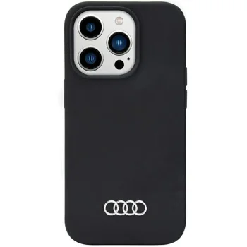 Audi Silicone Case iPhone 14 Pro Max 6.7" vāciņš, melns
