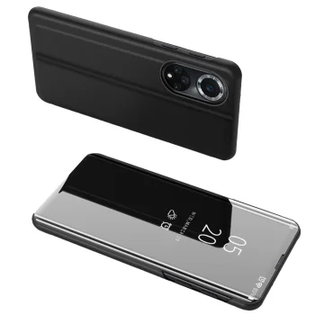 Atverams vāciņš Huawei nova 9 Clear View Case, melns