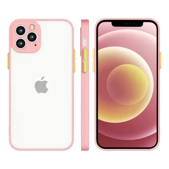 Silikona vāciņš Milky Case priekš Samsung Galaxy A42 5G, caurspīdīgs ar rozā