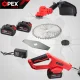 Akumulatora trimmeris OPEX TOOLS OPX28025, 21V, 1200W, 2x 3.0Ah