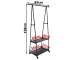 Drēbju Pakaramais Drēbju Statīvs ar Riteņiem | Clothes Hanger Rack