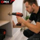 OPEX TOOLS OPX28032 bezoglīšu akumulatora urbjmašīna, 2x12V