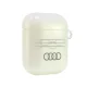 Audi IML Geometric Pattern maciņš AirPods 1 / 2 austiņām, White