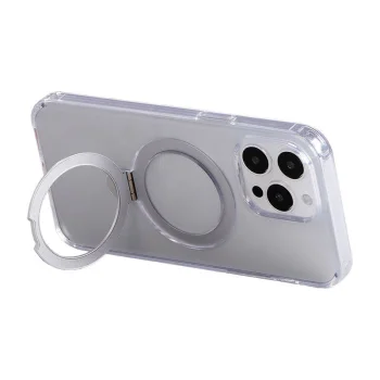 Joyroom JR-BP004 magnētiskais vāciņš ar statīvu iPhone 15, caurspīdīgs