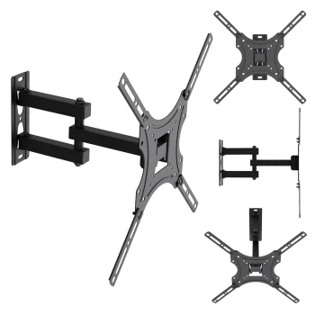Maclean MC-190 TV sienas stiprinājums, 32-55", līdz 25 kg, VESA 400x400, melns