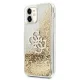 Guess 4G Big Liquid Glitter vāciņš Apple iPhone 11 / XR zelta