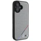 BMW M Perforated Tricolor Line MagSafe vāciņš iPhone 16, pelēks