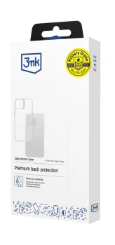 3mk Satin Armor Case+ iPhone 16 Plus vāciņš, caurspīdīgs ar melnu rāmi