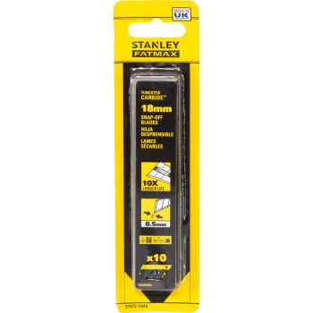Nolaužamie asmeņi Stanley STHT2-11818 Carbide 18 mm, 10 gab.