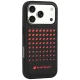 Audi Sport mākslīgās ādas vāciņš priekš iPhone 18 Pro / 17 Pro ar MagSafe, melns