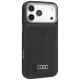 Audi GT Synthetic Leather MagSafe vāciņš iPhone 17 Pro, melns
