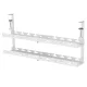 Maclean MC-102 W zemgalda kabeļu organizators, 2 līmeņi, balts