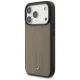 Mercedes Leather The Move MagSafe vāciņš iPhone 17 Pro, bēšs (Taupe)
