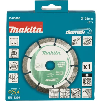 Makita D-80086 DIAMAK dimanta griezējdisks leņķa slīpmašīnai 125x22,23 mm