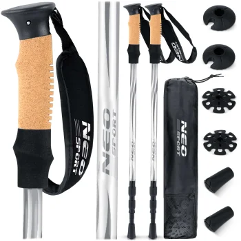 Neo-Sport NS-380 teleskopiskās trekinga nūjas, 65-135 cm