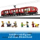 LEGO City 60423 Downtown Streetcar and Station tramvajs un pietura
