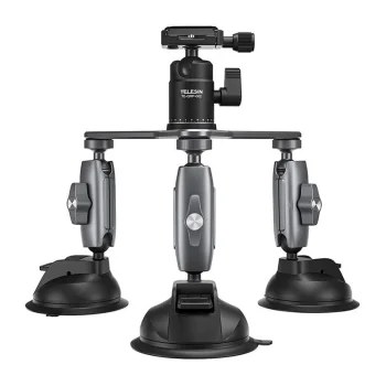 TELESIN trīs roku piesūcekņa stiprinājums - TE-TSB-001 | Three-Arm Suction Mount