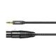 Ugreen audio kabelis 3.5 mm mini jack (M) - XLR (F) 1 m AV182, melns