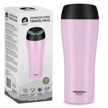 Termokrūze Mountain Goat TRAVEL 380 ml, rozā