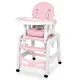 Ricokids 7091 Sinco 5-in-1 bērnu barošanas krēsliņš, rozā