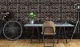 Dekoratīvais sienas panelis BLACK WALL 500 x 1000 mm