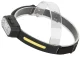 LED galvas lukturis ar kustību sensoru, USB-C, melns