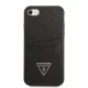 Guess GUHCI8PSATPK Saffiano Triangle vāciņš iPhone 7/8/SE melns