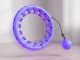 Hula hop riņķis ar svaru un masāžas elementiem, regulējams, violets