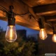 Dārza virtene 20 LED spuldzes, 20m, silti balta