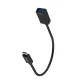 Wozinsky WOTGY1S USB-C uz USB-A 3.0 OTG pāreja, melna