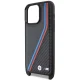 BMW M Edition Carbon Tricolor Lines & Strap vāciņš iPhone 15 Pro, melns