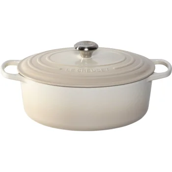 Čuguna pīle Le Creuset Signature Oval 31 cm 6.3 l Meringue