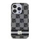 DKNY iPhone 14 Pro Max vāciņš IML Checkered Mono Pattern MagSafe, melns