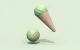 Cheerble Ice Cream Gudrā Bumba Ripulis Spēļmanta Mājdzivniekiem Sunim Kaķim, Zaļš | Smart Sensor Play Ball Toy...