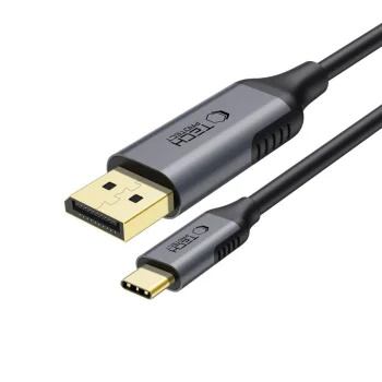 Tech-Protect UltraBoost USB-C uz DisplayPort 1.4 8K 60Hz kabelis 180cm, melns