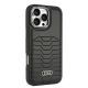 Audi tālruņa vāciņš iPhone 16 Pro Max 6.9\" Synthetic Leather MagSafe, melns