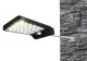 Saules enerģijas ielas lampa ar 36 LED un kustības sensoru, melna
