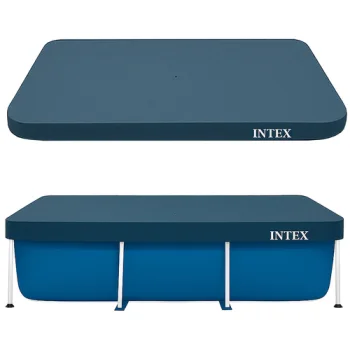 Intex 28036 baseina pārsegs karkasa baseiniem 260x160 cm, tumši zils