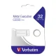 USB zibatmiņa Verbatim Metal Executive, 32 GB, sudraba