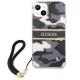 Guess Camo Strap Collection vāciņš iPhone 13 mini, melns