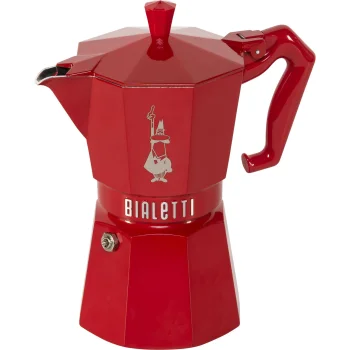 Bialetti MOKA EXCLUSIVE espresso kafijas kanna, 6 tasītes, sarkana