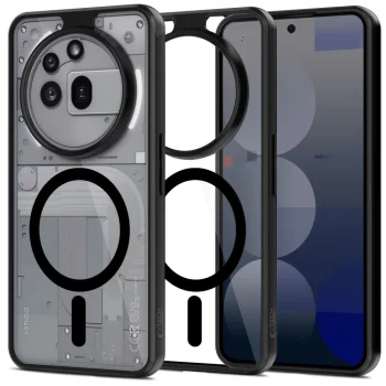 Nothing Phone (3a) Pro Tech-Protect MagMat MagSafe Case Cover, Black Transparent | Telefona Vāciņš Maciņš Apvalks...