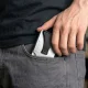 Tech-Protect Thorn plāns karšu maciņš ar RFID aizsardzību, sudraba