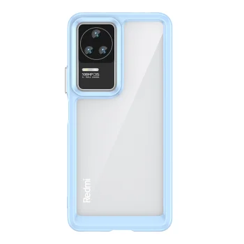 Vāciņš Xiaomi Poco F4 5G Outer Space Case ar elastīgu rāmi, zils