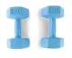4Fizjo 677 bitumena hanteles, 2 x 2 kg, zilas
